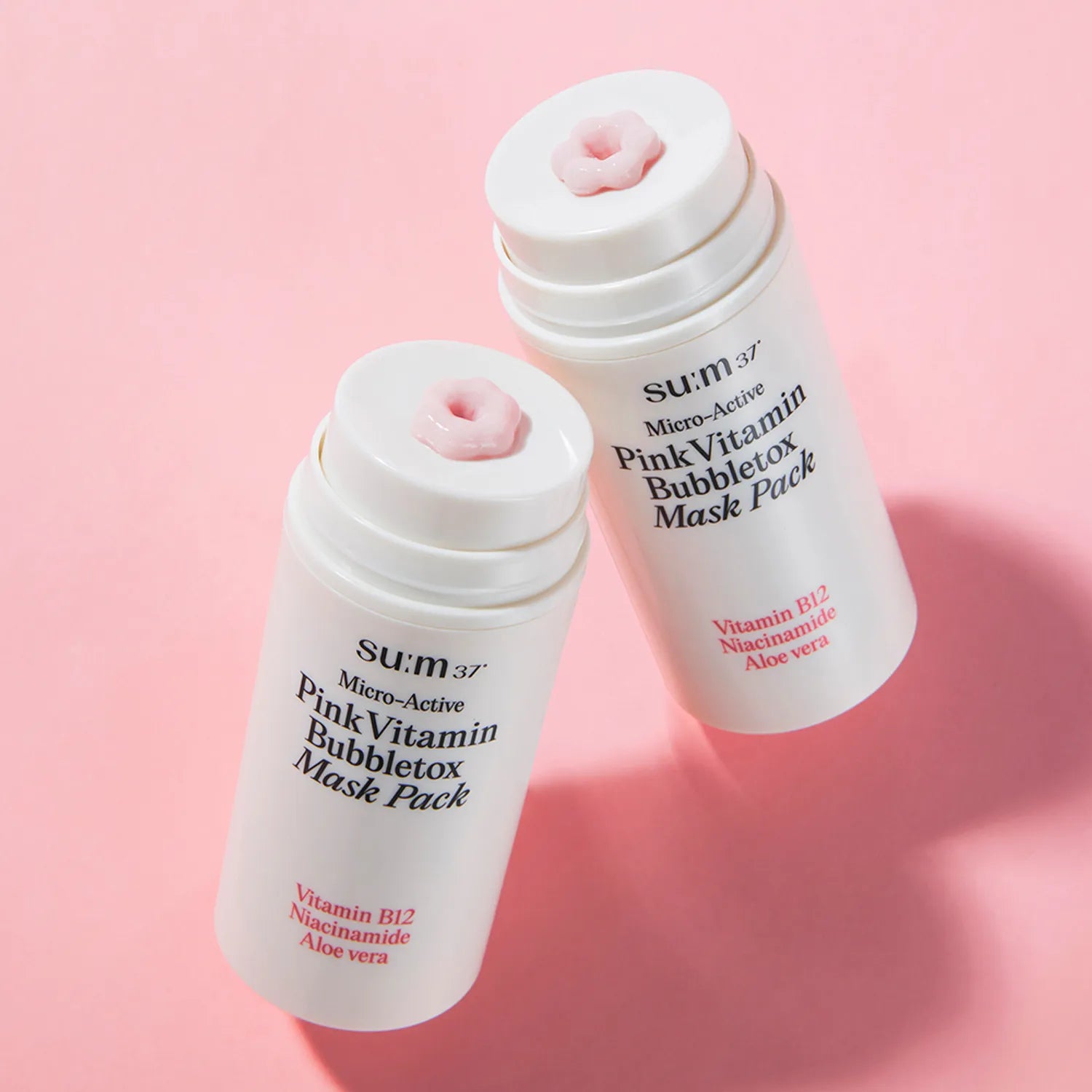 Mặt Nạ Sủi Bọt Sum37 Micro Active Pink Vitamin Bubbletox Mask Pack